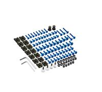 Kit Viteria Moto Compatibile Con Suzuki Per K1 K2 Per K3 K4 K5 K6 K7 Per K8 Per K9 155PCS Moto Viti Corpo Carenatura Bulloni Viti Dadi E Bulloni Set(Blue)