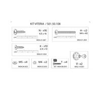 Kit Viteria S01.50.108 x Armadio Spogliatoio Resina a 2 Posti in Kit