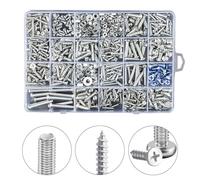 Kit viti autofilettanti 24 tipi con scatola portaoggetti organizzata per un faci