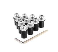 Kit Viti Bulloni Parabrezza Moto M5 5mm Per Adventure 1200 GS G310GS(Argento)