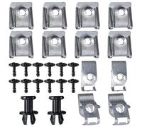 Kit Viti Clips Sotto Motore 26PCS Per A4 per b8 per a5 Q5 Metallo | Montaggio per A4 per b8 2008-2017 per a5 2008-2012 Q5 2008-2018 Assorbe urti per facile installazione