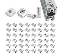 Kit Viti E A T - Per Profilati In Alluminio - Kit Assortito Di A T E Viti | Per Falegnami Meccanici Ingegneri Appaltatori Tecnici Hobbisti Fabbricatori Banco Da Lavoro Riparazioni Domestiche