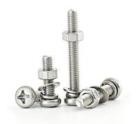 Kit viti e bulloni a testa tonda con esagono incassato in acciaio inossidabile 304 con dadi, rondelle piatte(M6*30 mm20set)