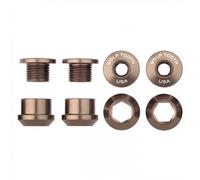 Kit Viti e Dadi Corone 4pz M8x0.75 6mm Alluminio 7075-T6 Ricambi Guarnitura 1x