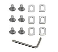 Kit Viti Pedali Bici 6x M5 per KEO per spd Acciaio Kit Viti Pedali | Compatibile per keo e per spd, fissaggio per sicuro, materiale acciaio, peso leggero 10g, colore silver