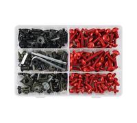 Kit viti per carene moto Per 1200 T595 600 650 675 900 955i Daytona 675R 223 pezzi Bulloni per carenatura parabrezza Clip di fissaggio Viti per carrozzeria(Red)