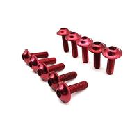 Kit Viti per Carrozzeria 10pcs M6x20mm Bulloni Per Carenatura Moto Universale Bullone Viti Kit Bulloneria Carenatura Moto Clip Viti Corpo Dadi Viti Elementi Fissaggio Pezzi Modificati