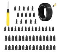 Kit Viti per Riparazione Pneumatici - Kit di Riparazione Pneumatici con Chiodi in Gomma e Cacciavite | Tappi per Ruote e Strumento per Forature per Auto, Camion,