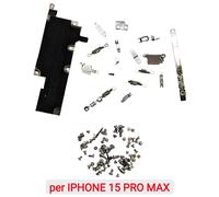 KIT VITI SUPPORTI STAFFE SCHERMATURE per IPHONE 15 / PLUS / 15 PRO / 15 PRO MAX