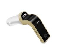 Kit Viva Voce Bĺuetooth - Trasmettitore FM 10x8cm | Lettore MP3 per autoradio G7 per accendisigari, Adattatore audio wireless con caricatore USB Componenti elettronici ABS, 1 pezzo Nero