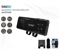 KIT VIVAVOCE BLUETOOTH 4.1 EDR PER AUTO MACCHINA NERO YET-SAFE EXTRASTAR