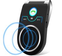 KIT VIVAVOCE BLUETOOTH 5.0 PER AUTO CON MICROFONO INTEGRATO VIVAVOCE DA AUTO