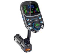 Kit Vivavoce Bluetooth Compatibile Con Accendisigari Trasmettitore FM AUX Audio