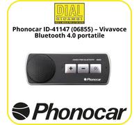 KIT VIVAVOCE BLUETOOTH PHONOCAR UNIVERSALE PORTATILE