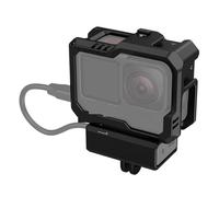 Kit Vlog con gabbia nera compatibile adattatori for microfono Rig for for fotocamera slitta fredda Scatta Nitida Fluida(3083)