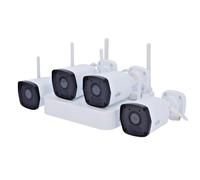 Kit Wi-Fi 4 Telecamere con microfono collegamento a cascata Videosorveglianza