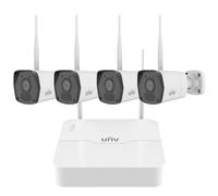 Kit WIFI 4 telecamere bullet con microfono NVR 8 Canali collegamento a cascata