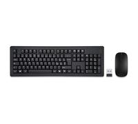 Kit Wireless USB Tastiera e Mouse, soluzione pratica per una postazione singola domestica o da ufficio, con periferiche leggere e facili da installare per un setup immediato