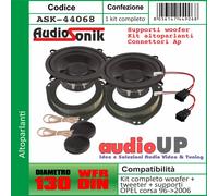 KIT WOOFER 130MM POLICARBONATO + TWEETER NEO 13MM 120W OPEL CORSA C 2000 AL 2006