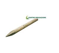 Kit X 5 Palo Legno Pino Silvestre Scortecciato Con Punta Impregnato In Chromalit