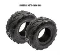KIT X2 PNEUMATICO COPERTONE PER MINI QUAD 145/70-6 Quad UV978 TUBELESS