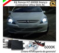 KIT XENON XENO H7 AC 6000K 35W SPECIFICO PER PEUGEOT 307 CC NO ERROR GARANZIA