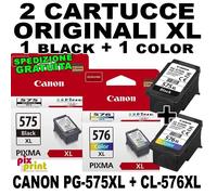 KIT XL Canon PG-575 XL + CL-576 XL ORIGINALI cartucce nero+colore TS3550i TR4750