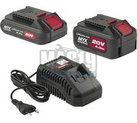 KIT 2 BATTERIE AL LITIO + CARICABATTERIE UNIVERSALE per pistola a spruzzo nebulizzatore avvitatore yamato CKT 2042