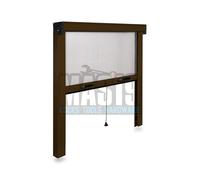 KIT ZANZARIERA A MOLLA VERTICALE 120x170 IRS MARRONE