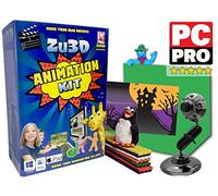 Kit Zu3D Animazione per PC Windows, Apple Mac OS X e iPad iOS: kit completo animazione stop motion con la macchina fotografica, il software e l'animazione manuale