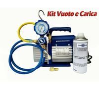 KIT2 CARICA E VUOTO POMPA 70 LT CONDIZIONATORE R410A R32