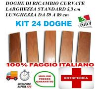 KIT24 doghe DI RICAMBIO PER RETI LETTO IN LEGNO -TUTTE LE MISURE-LARGHEZZA 5.3cm