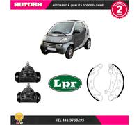 KIT30 2 Cilindretti ruota + 4 Ganasce posteriore adatto a Smart (MARCA LPR).