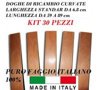 KIT30 DOGHE DI RICAMBIO PER RETI LETTO IN LEGNO-TUTTE LE MISURE-LARGHEZZA 6.8 cm
