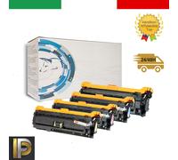 KIT4 TONER CE250X-3A COMPATIBILE PER HP Color LaserJet CM3530, CP3525, CP3525DN