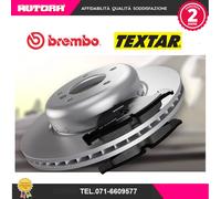 KIT42 Kit pastiglie freno,2 disco ant adatto a Fiat Punto (BREMBO+TEXTAR)
