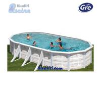 KIT610N PISCINA FUORITERRA PANNELLI GRE FINLANDIA 610X375XH120 CM GHIACCIO