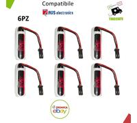 KIT6PZ BATTERIA DI RICAMBIO PER ANTIFURTO AVS ELECTRONICS EVE ER14505 3,6V 2,7Ah