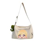 Kitagawa Marin Borsa a tracolla anime carino borsa a tracolla 30 * 20 * 20 cm borsa da viaggio in tela borsa a tracolla adolescente grande capacità borsa, Bianco sporco Tipo 2, 30*20*20cm