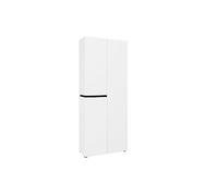 Kitaly Mobiletto Multiuso Scarpiera, Pannello Nobilitato con Melaminico e Laccato Lucido, Made in Italy, Bianco, 3 Ante e 10 Ripiani Alto