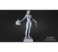 Kitana - Figurina Di Mortal Kombat In Stampa 3D In Resina 18Cm (Non Dipinta)
