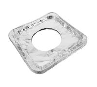 KITANDOVE 10 Pezzi Fodere Per Bruciatori A Gas in Alluminio Quadrato Leccarda Protezione Usa E Getta Antiaderente Facile Da Pulire