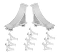 KITANDOVE 12 Pezzi Di Clip Per Ripiani Del Congelatore in Alluminio Ganci Per Ripiani Del Frigorifero in Metallo Organizer Per Frigorifero Supporto Per Bevande