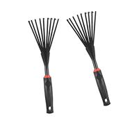 KITANDOVE Rastrello 9 Denti Rastrello Da Giardinaggio Portatile in Plastica E Acciaio Al Carbonio Impugnatura Ergonomica Antiscivolo