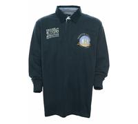 Kitaro Polo Felpa Sportiva Uomo Manica Lunga Blu Grigio Cotone 3XL 4XL
