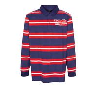 Kitaro Polo Polosweat Sweatshirt Maniche Lunghe Uomo Cotone Blu Plusgröße