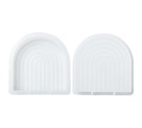 KitBeads 1 stampo in silicone ad arco 3D grande a forma di arcobaleno per candele per sapone nuziale torta dessert resina