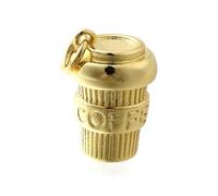KitBeads 10 ciondoli in ottone a forma di tazza da caffè, vintage, antichi, per la creazione di gioielli, bracciali, collane, orecchini, artigianato, Acrilico, Nessuna pietra preziosa