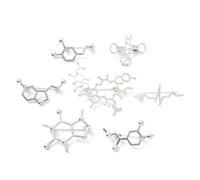 KitBeads 7Pcs Heartbeat Spilla Scienza DNA Biologico Scienziato Medico Scienziato Spilla Spilla per Infermiere Medico Insegnante Zaino Borsa Accessori