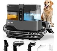 Kitcanis Lavatappeti e Divani Lava e Asciuga 17KPa 600W, Pulitore Tessuti Compatto con 4 Accessori, Serbatoi Rimovibili 1.1L/1.2L, per Divani Tappeti Auto, Lava Moquette Portatile per Casa e Interni
